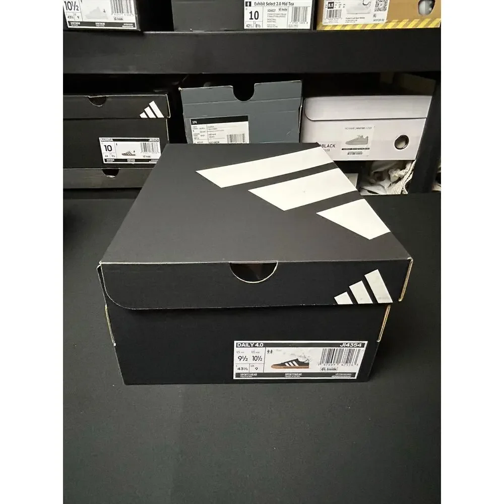 adidas Daily 4.0 Black Gum / $70 Retail!! / Size 9.5M (10.5W)  / Brand New!!